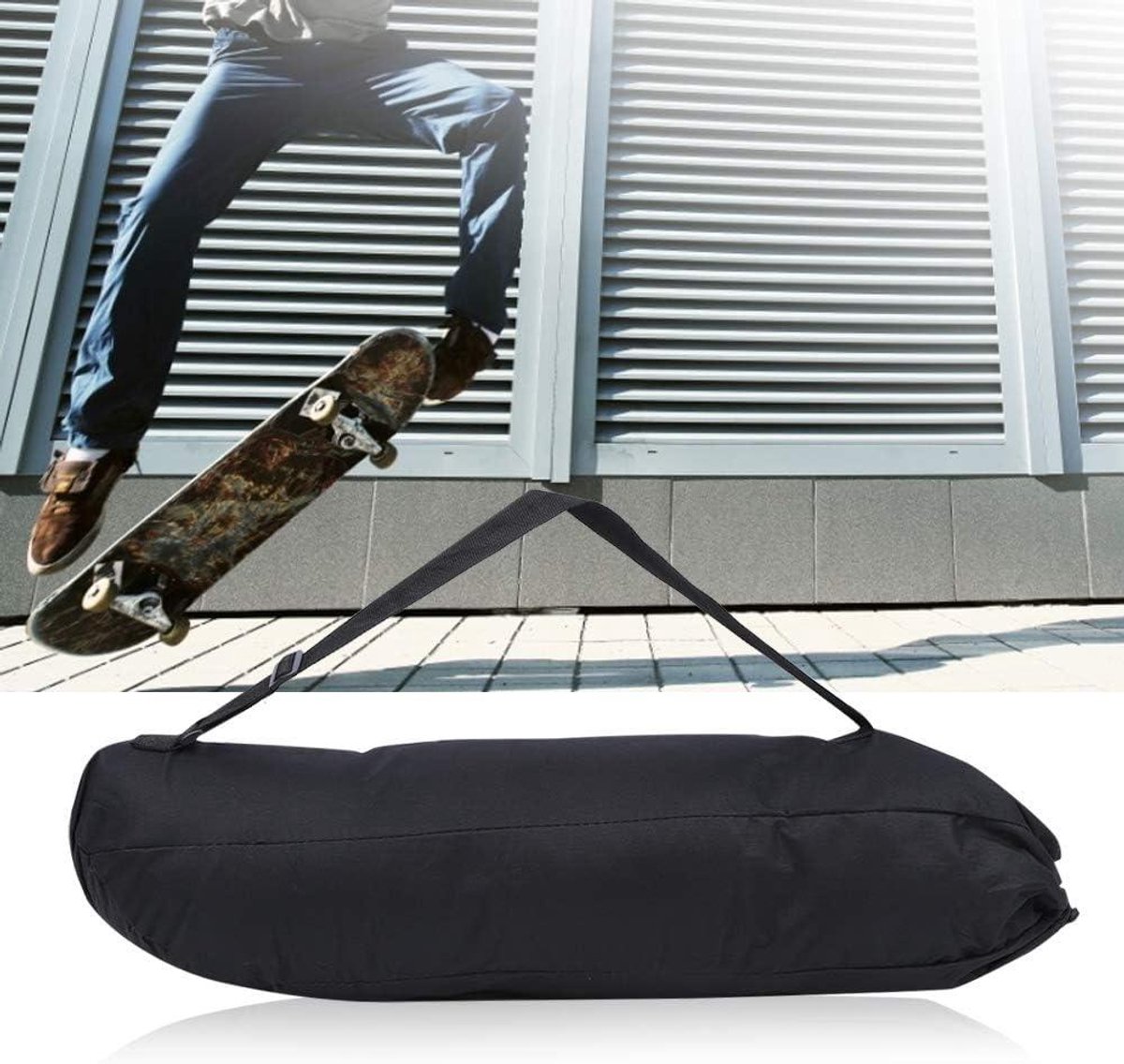 Allecta - Draagtas voor longboard en skateboard met verstelbare riem in 600D Oxford stof
