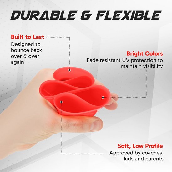 Set van 50 Disc Kegels voor Agility Training - Voetbalkegels met Draagtas en Houder, Ideaal voor Sporttraining, Coaching en Oefeningen voor Kinderen van Merkloos — afbeelding 4