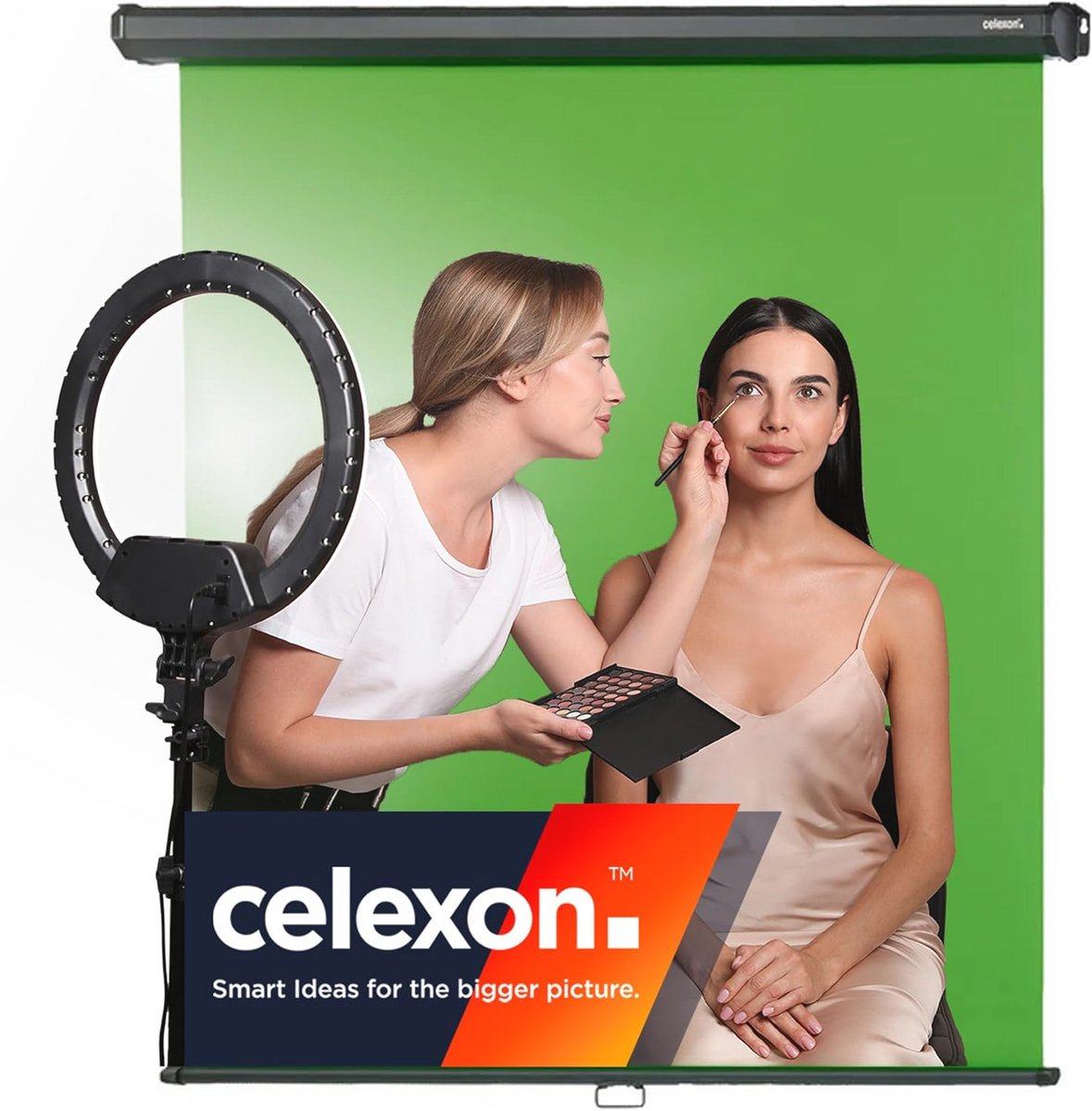 Professioneel Groen Scherm 200 x 190 cm voor Chroma Key Video