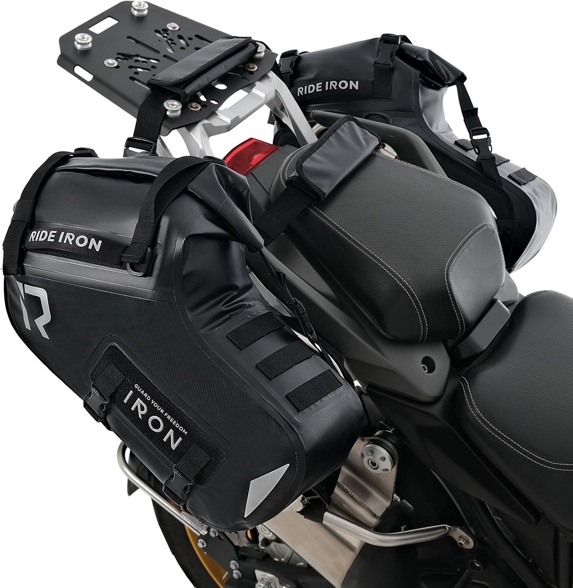 Waterdichte Motortas Set (2x14L) - Zadeltassen & Bagagerol voor Motor, Scooter en Reizen