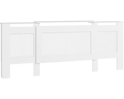 Radiatorombouw - Radiatorkast - Radiatorbekleding - Verstelbaar - Met kruislatten - MDF - Wit