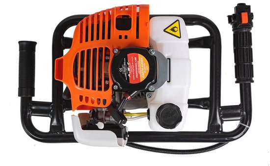 Grondboor met 52 cc motor - Professionele motorboor met verwisselbare bits en verlenging van Merkloos	 — afbeelding 3