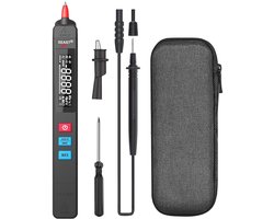 Digitale multimeter met 6000 tellingen, auto-range, led-display en zaklamp - ideaal voor elektronica
