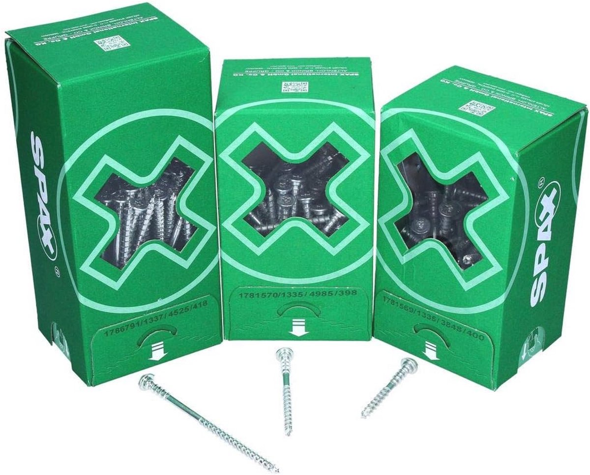 Verstelschroef 6 x 100 mm, platte kop, T-STAR plus T30, 100 stuks