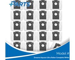 Sacs à poussière Dreame Aqua10 Ultra Roller Complete White (20 pièces, alternative Plus.Parts® à RDB8)