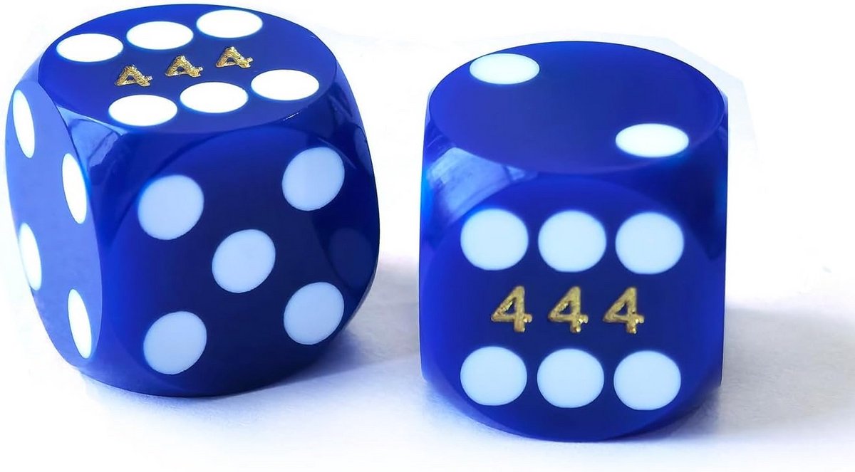 Set van 2 Precisie Dobbelstenen 14.3mm voor Backgammon en Spelletjes
