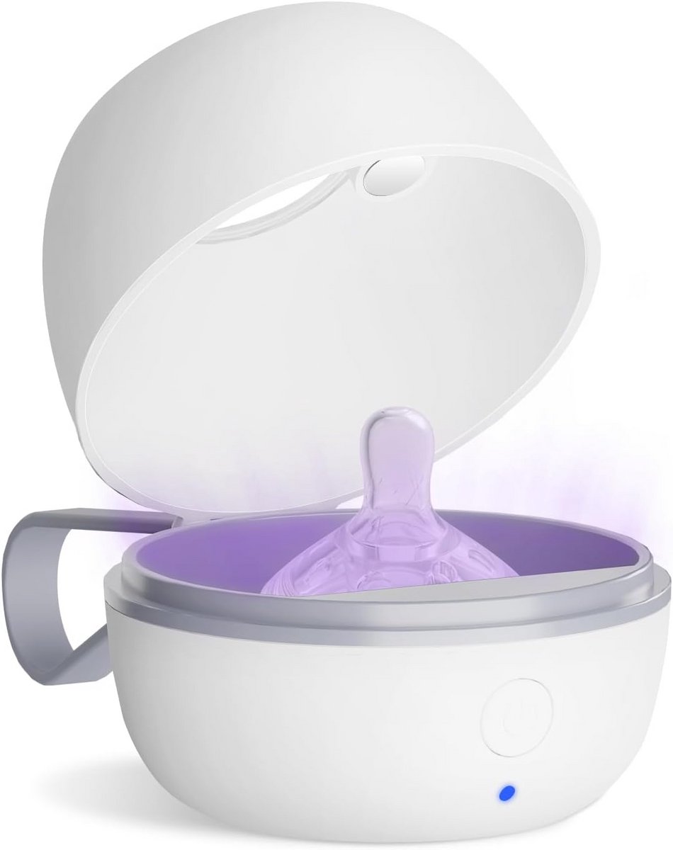 Draagbare UV Fopspeen Sterilisator - 99,99% Sterilisatie in 3 Minuten - Oplaadbaar via USB