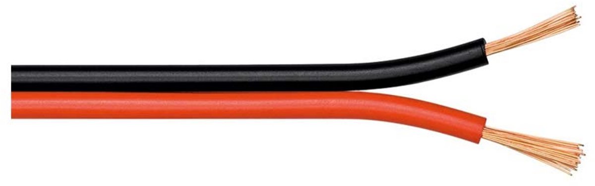 Luidsprekerkabel 2 x 1,5 mm² CCA - 10 meter audiokabel voor subwoofer en luidspreker