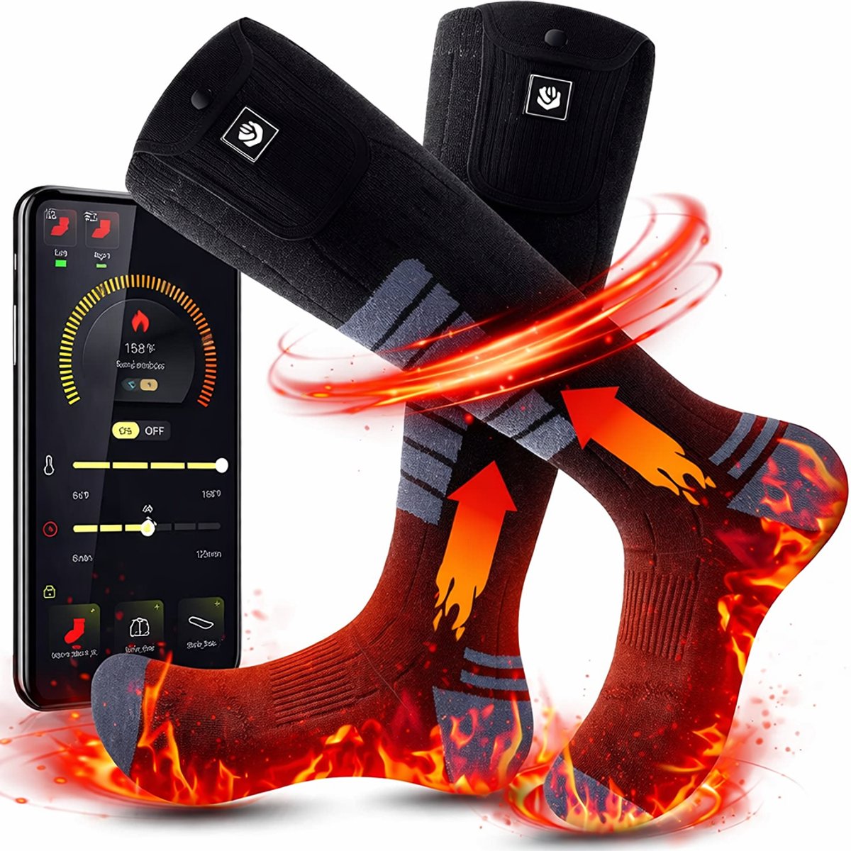 Twenty4seven® Verwarmde Sokken met App – Elektrische…
