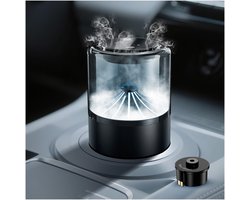 Auto Luchtverfrisser Diffuser met Blue Ocean Geur van MMOBIEL - Langdurige Auto Luchtverfrisser - met 2 Spray-modi, 4 Intensiteitsniveaus, Auto Aan/Uit & Kabel - Werkt op USB of Batterijen – Vlamvrij