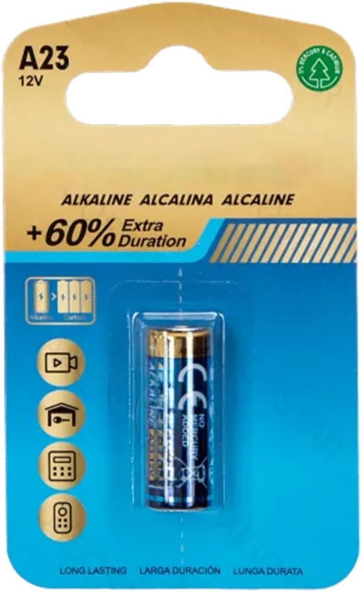 12V 23A Alkaline Batterij voor Electronica - Betrouwbare en Duurzame Energie