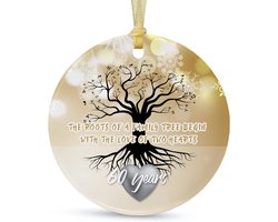 60th Wedding Anniversary Ornament for Couples - Christmas Hanging Decoration