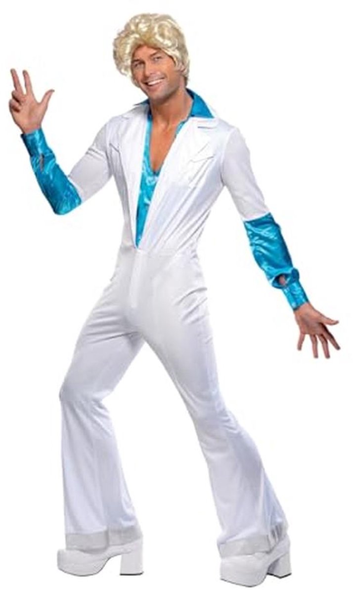 Disco Man Kostuum - Alles-in-één - Wit