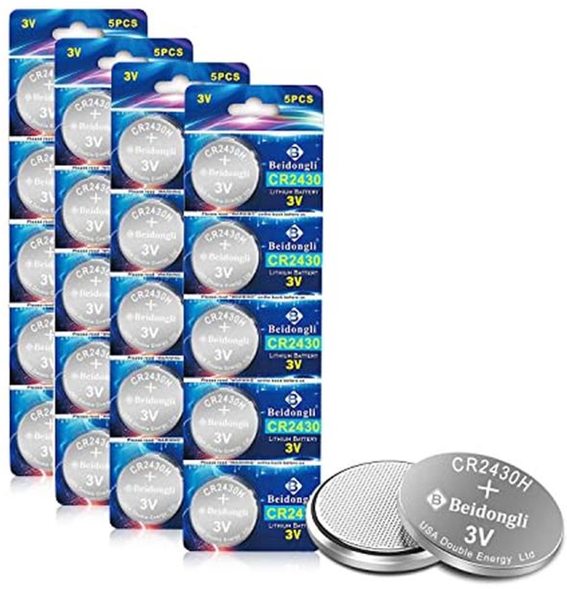 Lithium knoopcel 3V CR2430 - 20 stuks