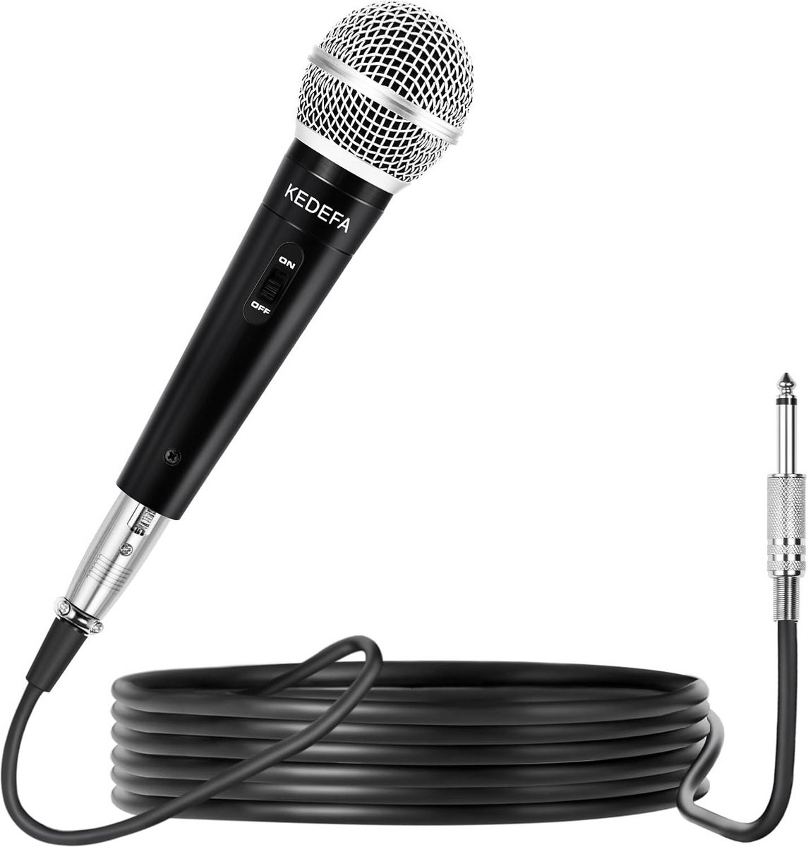 Draadloze Karaoke Handmicrofoon met XLR Kabel voor Zang en Spreken