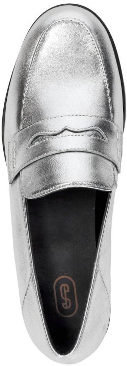 Shoecolate Mocassin Mocassin - Zilverkleur - Maat 41