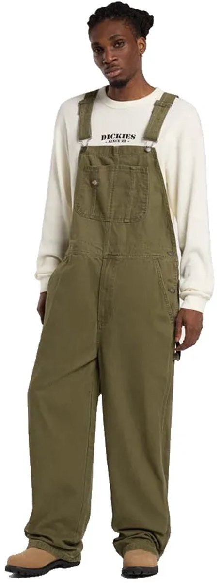 Dickies Loose Canvas Mouwloze Overall XL Man Groen