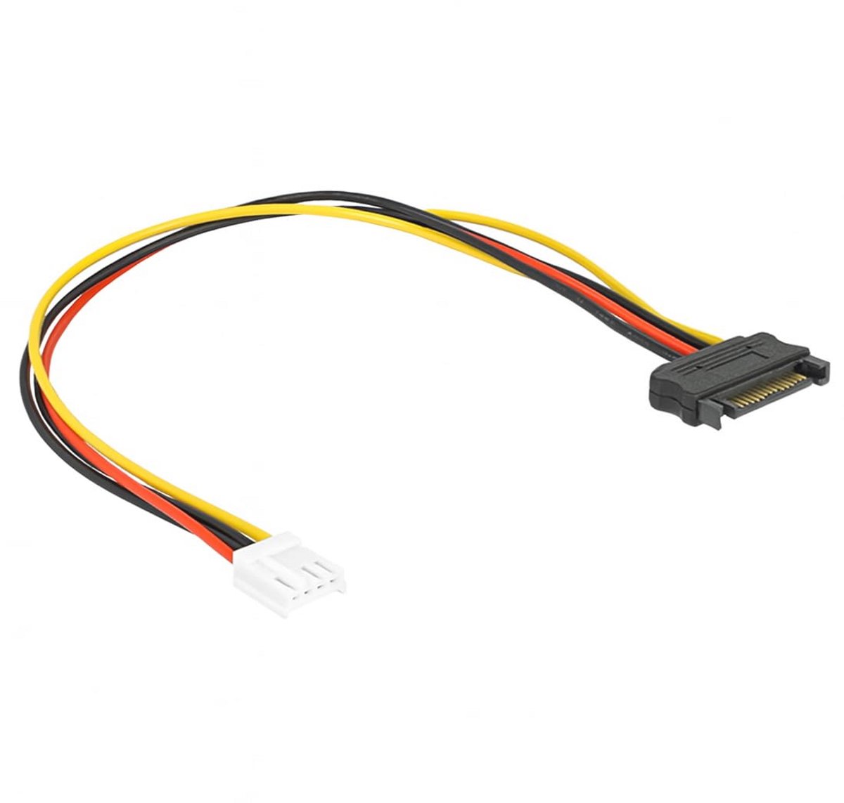 SATA Stroomkabel Adapter 15-pins naar 4-pins Floppy
