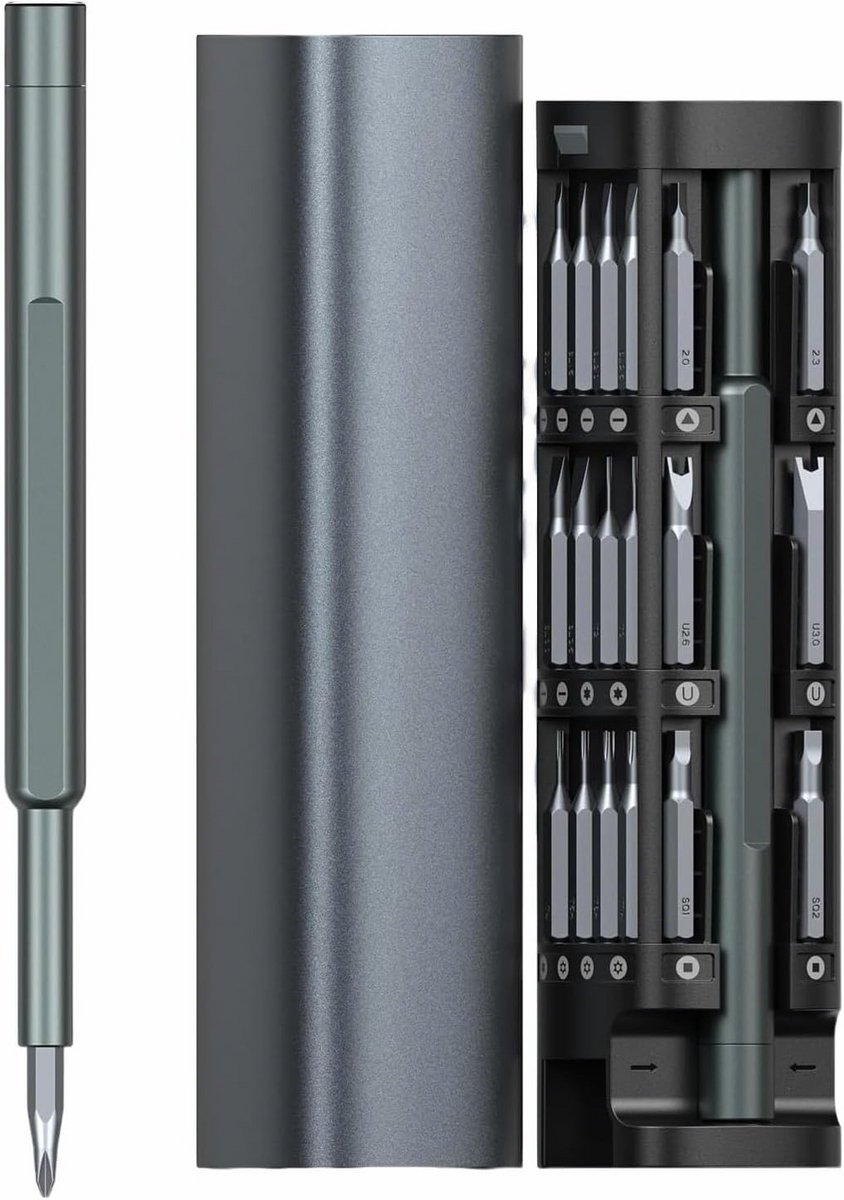 Precisie Schroevendraaierset 46-in-1 met 42 Magnetische Bits voor Elektronische Reparaties