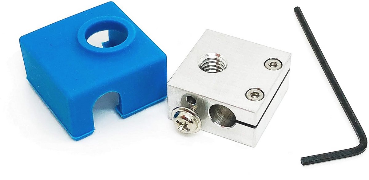 Verwarmingsblok Upgrade met Siliconen Sok voor CR10/Ender 2/Ender 3/ANET A8 Printers