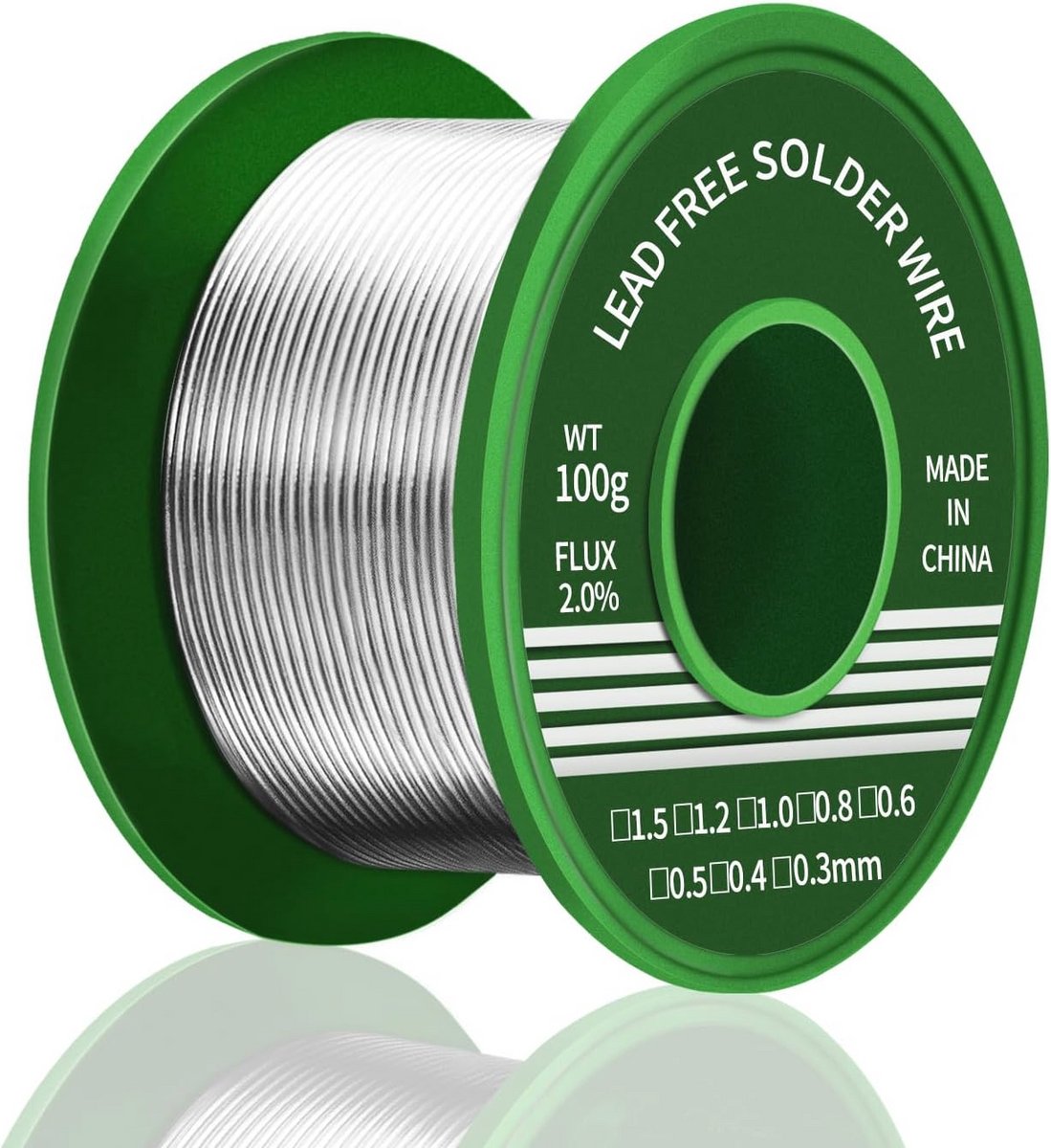 Loodvrije Soldeerdraad 0.8mm 100g voor Elektronisch Solderen en Reparaties