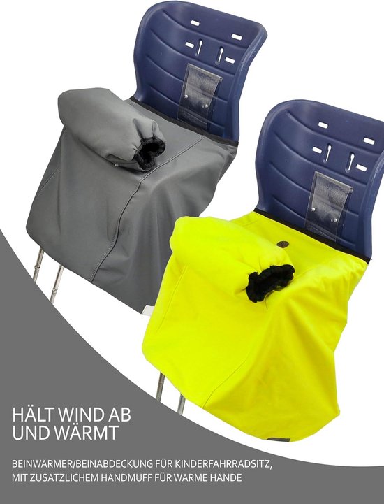 Waterdichte Kinderbeenwarmer Voetenzak voor Fietsstoel met Handmof — afbeelding 3