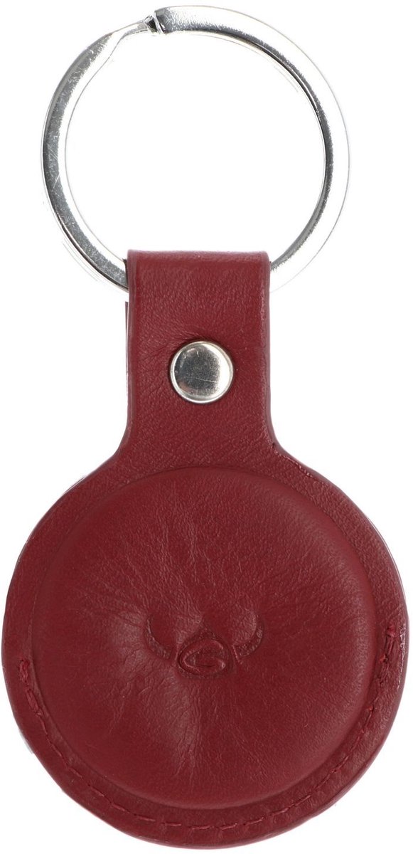 Golden Head Leren sleutelhanger Polo Schlüsselanhänger für AirTag 5114 Rot donkerrood