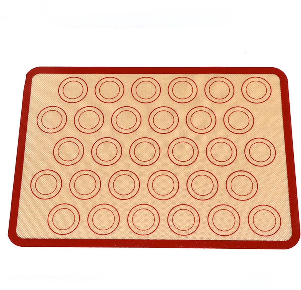 Siliconen Bakmat BPA-vrij – 30x40 cm – Zwart – Met Macaron Vormen – Herbruikbaar & Vaatwasser Bestendig – Anti-Kleef Deeg Mat – Hittebestendig tot 230°C - Bakpapier - Koekjes Bakken - Broodjes - Macron