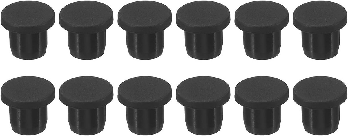 Siliconen rubberen stoppen 11 mm diameter - 12 stuks - Flexibele en duurzame afdichtingen