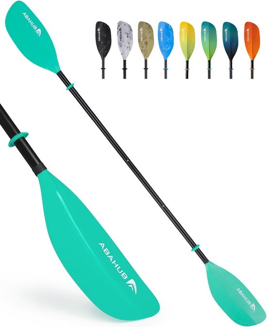 Pagaia Per Kayak E SUP Regolabile - 49,6 Pollici, Lame In ABS, Albero In Alluminio, Antiscivolo