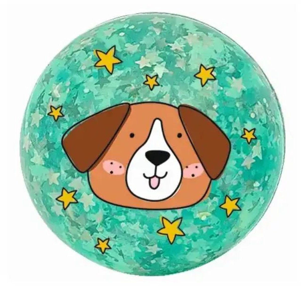 Stuiterbal Glitter Hond - Stuiterbal