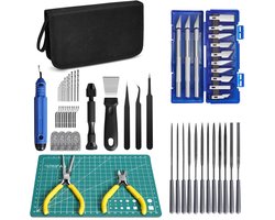 IMPERATORIS® Modelbouw Gereedschapsset voor Hobby – Reparatie- en Bouwgereedschap voor Modelbouw – Complete Hobby Gereedschap Set – 58 stuks