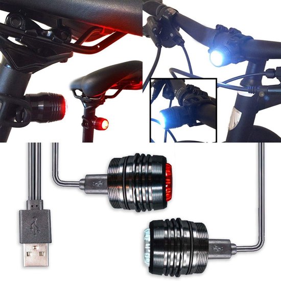 Oplaadbare USB Fiets Achterlichten met 3 Lichtstanden - Waterdichte LED Fietslamp voor Mountainbikes en Racefiets — afbeelding 4