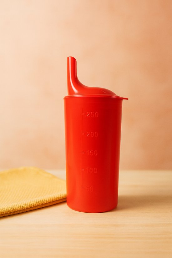 Vitility Drinkbeker met tuit - 250 ml - Rood van Vitility — afbeelding 4