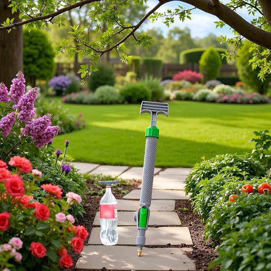 Plantenspuit - Drukspuit - Hogedruk Handdouche Met Verstelbare Sproeikop - Tuinsproeier - Handpomp drukspuit - Tuinsproeier voor gazon en tuin van Merkloos	 — afbeelding 4