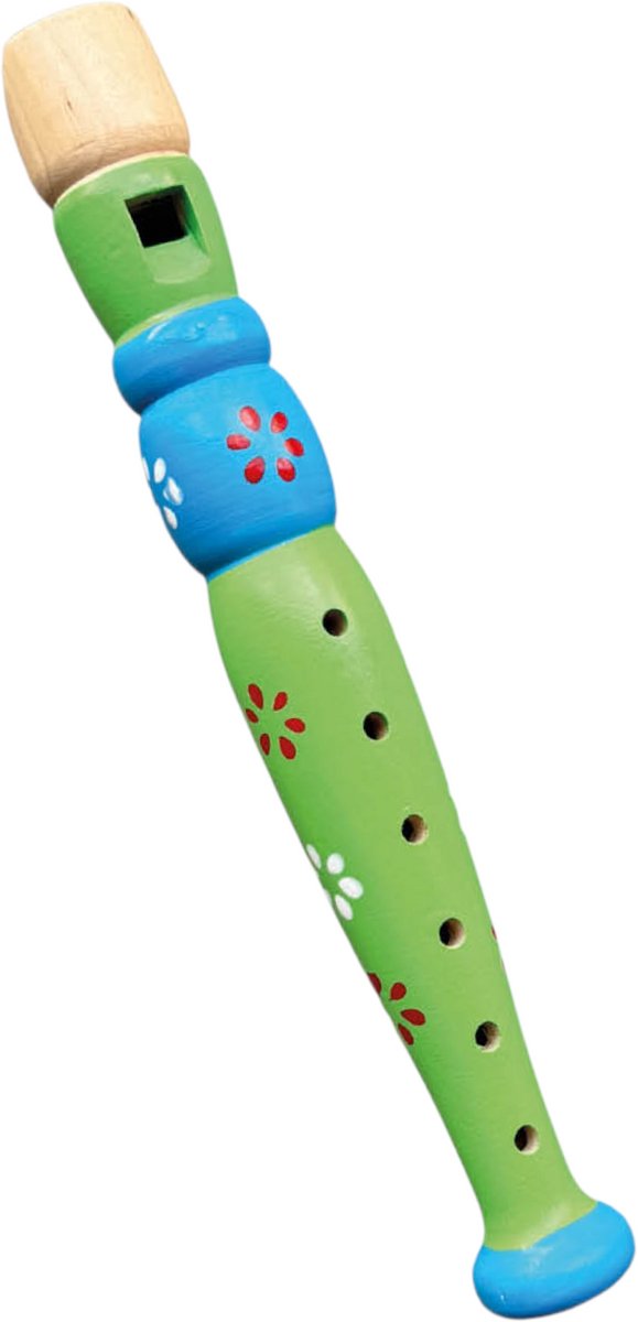 Jobber Toys Blokfluit kind – Houten Speelgoedinstrument - Speelgoed