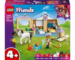 foto van LEGO® Friends Huisdierenkliniek - 2 Minipoppetjes, Hond, Konijn, Paard, 2 Kattenfiguren - Dierenspeelgoed met Paardenstal - Voor Meisjes en Jongens Vanaf 4 Jaar - Cadeautip voor een Kinderverjaardag - 42696