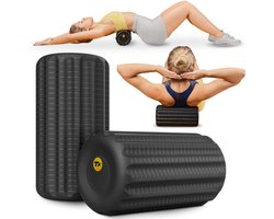 Trex Sport TX-030EPR - Foamroller - EPP - Harde roller - Massage en spierherstel - 30 cm - Zwart