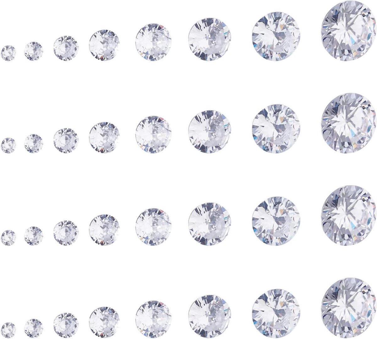 Cosensi - Stenen Cabochons voor Sieraden Maken - Clear CZ Stenen - 230 stuks