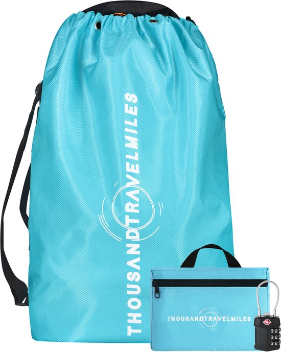 Diamand Grit flightbag – blauw – 70-100L – regenhoes