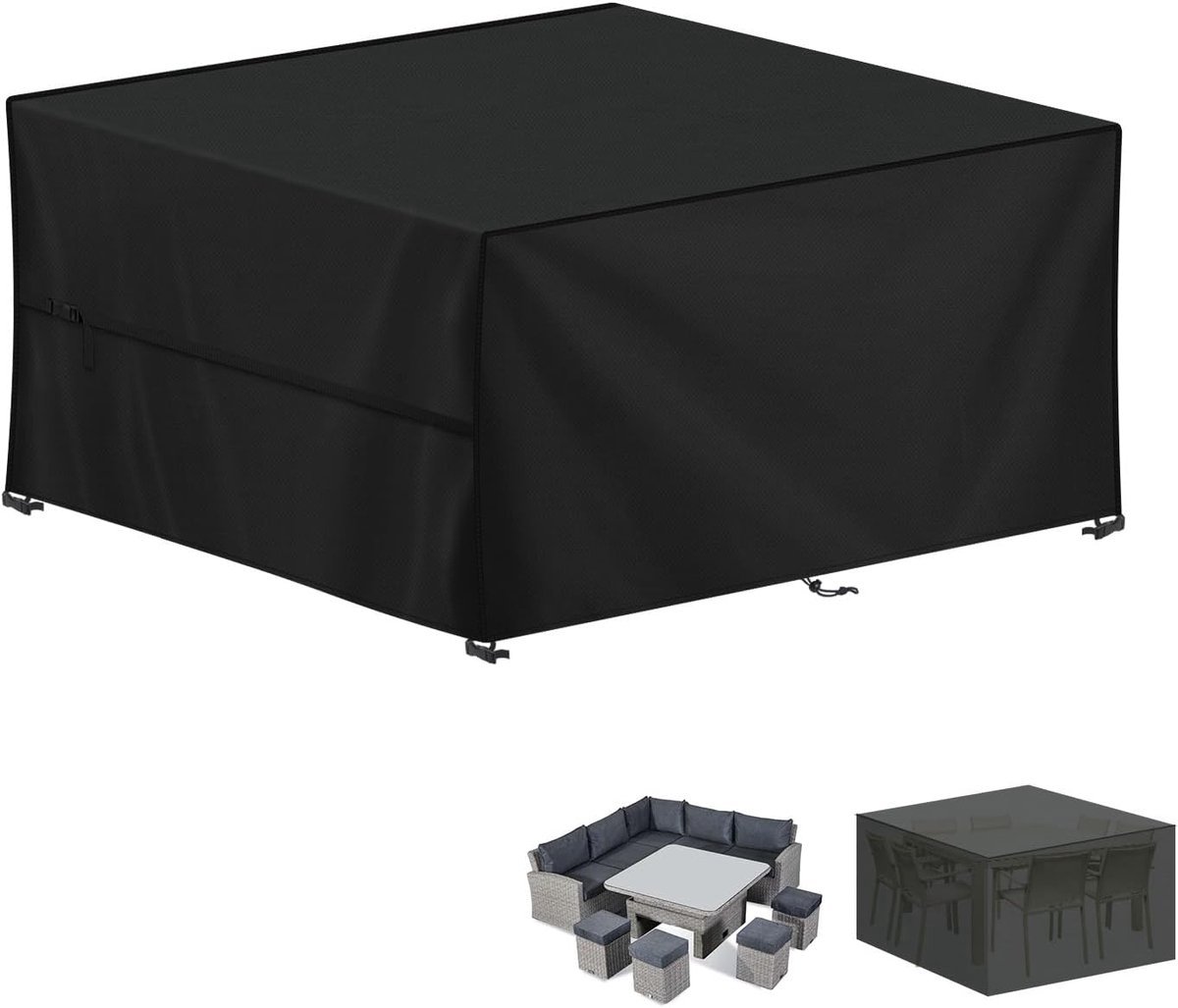 Stunq® Duurzame Beschermhoes voor Tuinmeubelen - Waterdicht & UV-Bestendig (150x120x90cm)