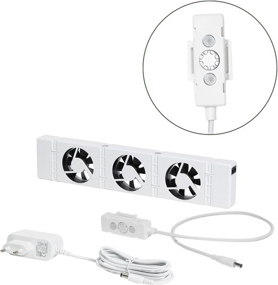 SpeedComfort Radiator Ventilator Mono set – Past op elke radiator & Makkelijk te installeren - Energie besparen door betere warmteverdeling