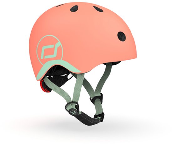 Scoot and Ride Kinderhelm XXS-S - Peach - Voor 1-4 jaar - Met LED lampje