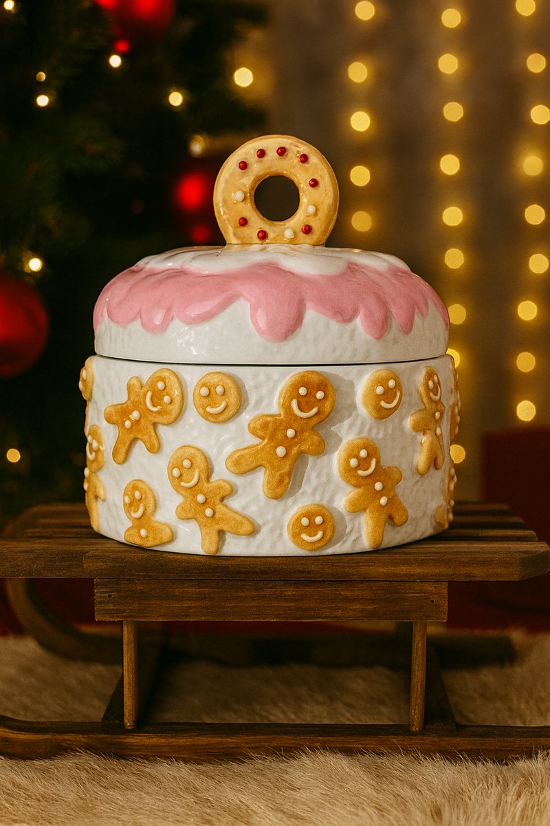 Voorraadpot Gingerbread Delight | Kerst | Decoratie | Cadeau