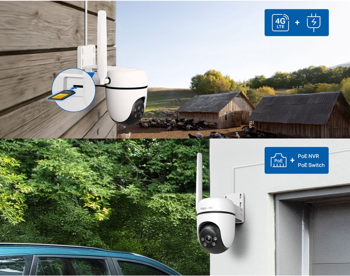 Tapo C501GW Beveiligingscamera buiten - 4G LTE camera- 1080P- Full HD- IP66- Pan/Tilt – foto 7