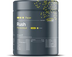 Pacer RUSH - Pre workout - 300 Gram - Krachtige Booster met Cafeïne - Citroen
