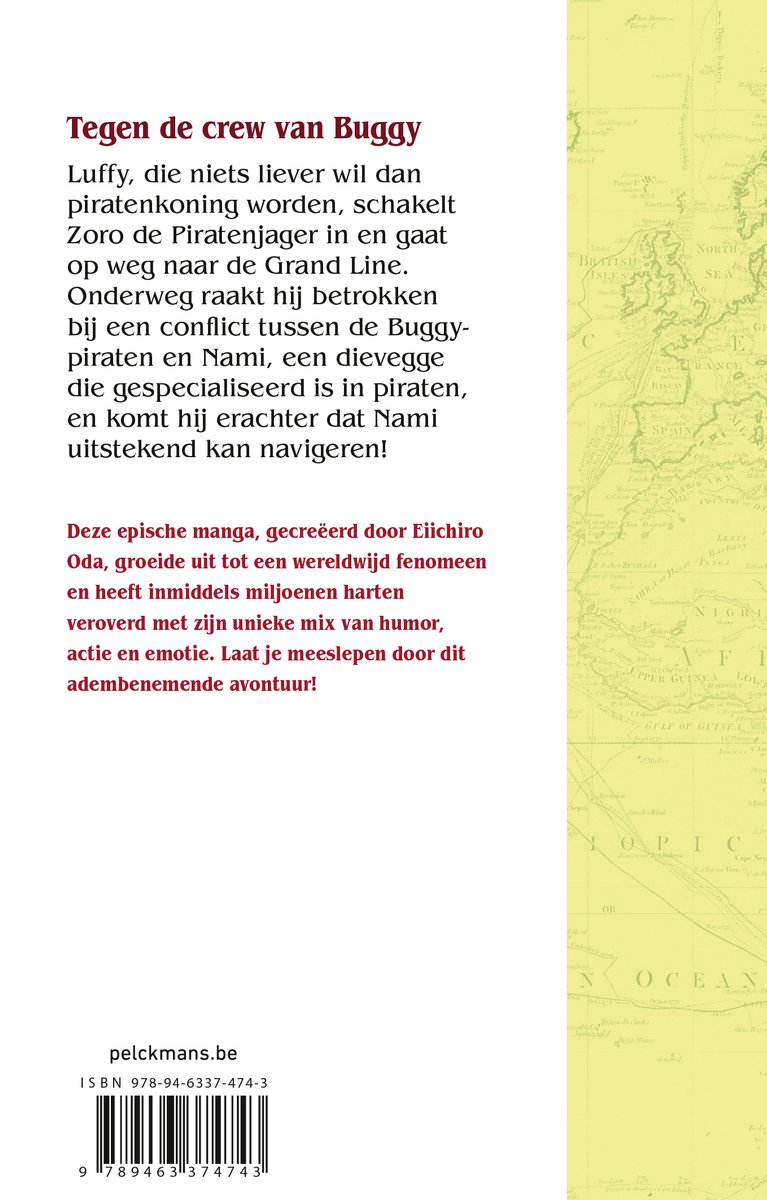 One Piece 2 - Tegen de crew van Buggy - back cover