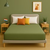 Saphira ESSENTIALS Badstof Hoeslaken - Zwart - 120x200 Cm - 30 Cm Matrashoogte 80 Katoen 20 Polyester 360 Rondom Elastiek Luxe Comfort Am