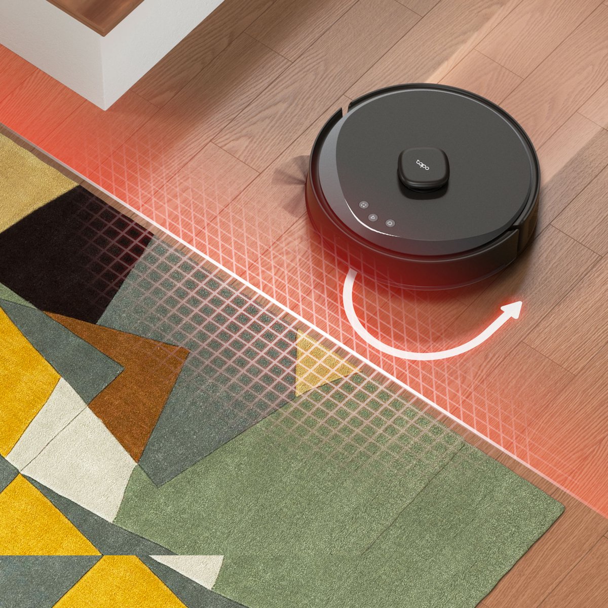 TP-Link Tapo RV30 Max Robotstofzuiger met dweilfunctie - 5300 Pa Hyperzuigkracht - LiDAR+IMU Dual-navigatie - Vacuüm & Dweil met Tapo IQ+ Smart Cleaning- Zwart — afbeelding 7