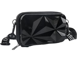 Cosensi - Dames mini-koffertas voor reis make-up, geld, telefoon - schoudertas met handtas - ideaal voor cosmetica en sleutels
